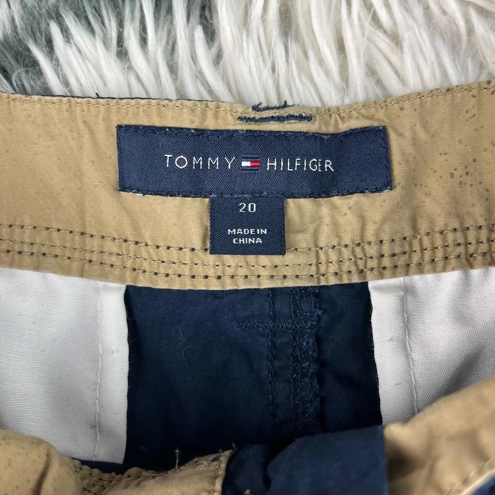 Tommy Hilfiger Kids Boy's Navy Blue Cargo Shorts Size 20 Light Weight